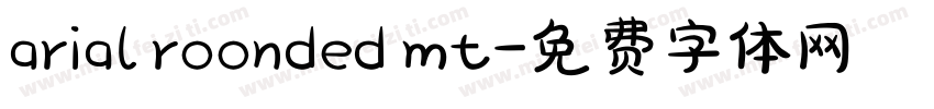 arial roonded mt字体转换